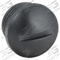 M12 Circular Connector Cover: Polyamide, IP65/IP67 (MPN 21010000003). Key specifications — For Connector Type: M12; Cover Material: Polyamide; Brand: HARTING; Cover Color: Black; IP Rating: IP67.