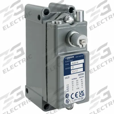 TELEMECANIQUE SENSORS Limit Switch: Roller Lever, Metallic, 9007AW - Rotary-Motion Limit Switches without Levers