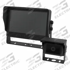 ECCO AI Reversing Camera System: 65' cable/C2013B-AI Camara/M7000B-AI Monitor (MPN K7000B-AI-WWG). Key specifications — Product Type: Backup Cameras; Audio Output: Speakers on Monitor; Camera Pixels: 720p; Camera Resolution: 720p; Operating Voltage: 12-24V; Brand: ECCO; Features: It Also Delivers Real-Time Alerts for Unsafe Driving Behavior, Giving Fleets the Tools to Monitor Compliance and Manage Incidents Effectively; Includes: C2013B-AI Camara.