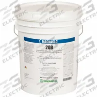 MAGNAFLUX Magnetic Particles: Fluorescent, 30 lb, Pail (MPN 20B). Key specifications — Brand: MAGNAFLUX; Manufacturer Part Number: 20B; Product Type: Fluorescent Magnetic Particle Premix Powder.