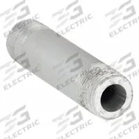 Pipe Nipple: 3/4 in Nominal Pipe Size, 4 in Lg, Schedule 160, Galvanized Steel, Seamless (MPN 87506). Key specifications — Manufacture Location: Globally Sourced; Brand: APPROVED VENDOR; Maximum Operating Pressure: 6,112 psi @ 650°F; Connection Type: Male NPT x Male NPT; Pipe Material: Galvanized Steel.