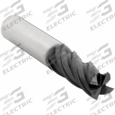 OSG Square End Mill: Carbide, TiAlN Coated, 4 Flute, 1/4" Mill Dia, 3/4" LOC - Fast-Cutting Carbide Square End Mills for Stainless Steel & Super Alloys