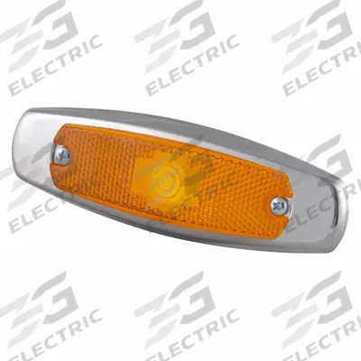 GROTE Clearance Marker Lamp: Clearance Light, Incandescent, Rectangular, Amber - Clearance Lights