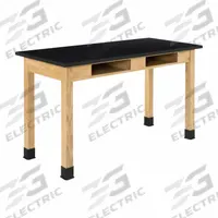 Compartment Table: 24 in Overall Wd, 30 in Overall Ht, 4 1/2 ft Overall Lg, ChemGuard, Black, Wood (MPN C7202BK30N). Key specifications — Brand: DIVERSIFIED SPACES; Countertop Material: ChemGuard.