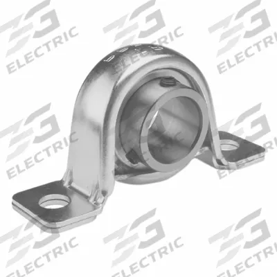 TRITAN Pillow Block Bearing: 15/16 in Bore, Steel, Set Screws, 1 1/8 in Shaft Ht - General Purpose Pillow Block Ball Bearings