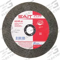 SAIT Abrasive Cut-Off Wheel: Type 1, 4 1/2" x 3/32" x 7/8", Aluminum Oxide, 24 Grit, A24R (MPN 23100). Key specifications — Series: A24R; Brand: UNITED ABRASIVES-SAIT.