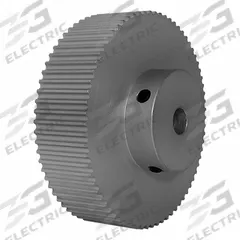 DAYTON Timing Pulley: Modified Curvilinear, Fixed, For GT Timing Belt Section, For 15 mm Belt Wd (MPN 72-3P15-6A4). Key specifications — Brand: DAYTON; Finish: Clear Anodized; For Belt Series: Powerhouse®.