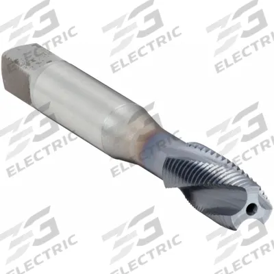 OSG Spiral Flute Tap: 3/8"-24 UNF, H3 / 2B-3B, 3 Flute, Plug Chamfer - Spiral-Flute Taps for Nickel & Titanium