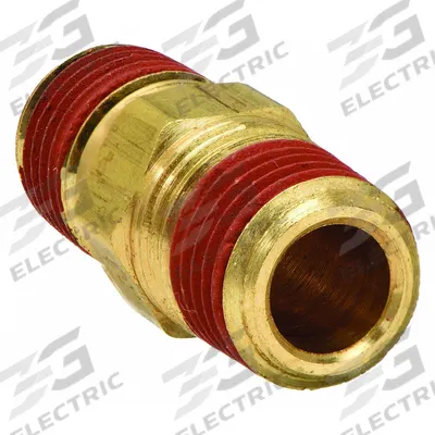 PARKER Metal Pipe Straight: Straight, 1/2 in x 1/2 in - Threaded High-Pressure Pipe Fittings with Sealant