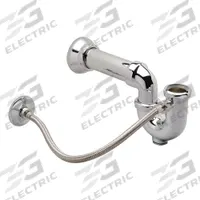 ZURN Trap Primer: Cast Brass, Polished Chrome, Silver, 1 1/2 in Nominal Pipe Size, Slip, 20 ga Gauge (MPN Z1021-PC). Key specifications — Finish: Polished Chrome; Includes: Braided Primer Tubing; Brand: ZURN; Material: Cast Brass; Connection Type: Slip.