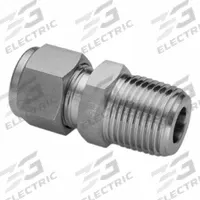 HAM-LET Compression Fitting Adapter: 3/16 in OD x 1/4 in Pipe Fitting Size, Tube x MNPT (MPN 768L SS 3/16X 1/4 TC). Key specifications — Series: Let-Lok; Compatible Fitting Brands: Parker A-LOK; Brand: HAM-LET.