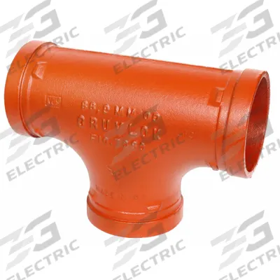 GRUVLOK Metal Pipe Tee: Tee, 12 in x 12 in x 12 in, Ductile Iron, EPDM Seal - Grooved Pipe Fittings