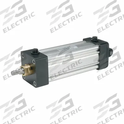 Parker Pneumatic Cylinder: Tie Rod, 1 1/2 in Bore Dia, 4 in Stroke Lg, Single Rod Rods - NFPA Aluminum Square-Head Cylinders