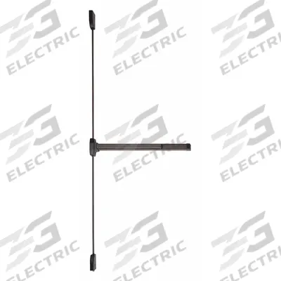FALCON EXITS Surface Vertical Rod: 3 ft Max Door Wd - Surface Vertical Rod Push Bars