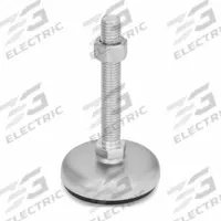 JW WINCO Male-End Leveling Mount: Swiveling Stud, 1/2"-13 Thread Size, 3.15 in, 4,271 lbf Capacity (MPN 31-80-1/2X13-150-B1-SK). Key specifications — Base Shape: Round; Load Capacity: 4,271 lbf; Thrust Pad Material: Buna-N; Includes: Nut; Hex Size: 11/16 in.