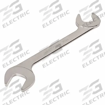 TEKTON Open End Wrench: Chromium Molybdenum Steel, Satin, 36 mm Head Size - Metric, Double End, Open End Wrenches