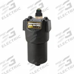 PARKER Hydraulic Pressure Filter: 10 gpm Nominal Flow, 7,000 psi Max. Pressure, Microglass (MPN WPF110QEVM2KS081). Key specifications — attr95822: 10; attr95823: Microglass; attr95824: SAE #8; attr98906: PARKER.