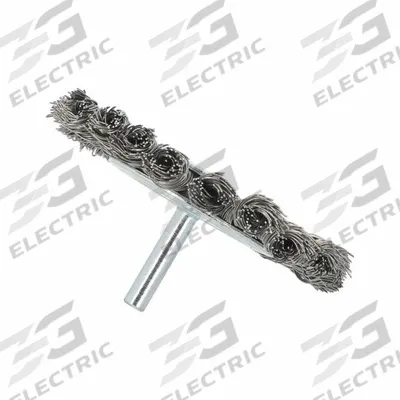 APPROVED VENDOR Wire Wheel Brush: Twisted Steel, 3" Dia x 3/8" Wd, 1/4" Shank - Heavy-Cleaning Brushes for Contoured Carbon Steel Surfaces