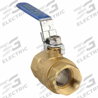 APPROVED VENDOR Manual Two-Way Ball Valve: 1 1/4 in, Straight, FNPT x FNPT - Brass Ball Valves