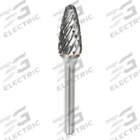 SGS PRO Carbide Bur: Ball-Nosed Tree, SF-5, Steel Cut, 1/2" x 1" Head, 1/4" Shank (MPN 19378). Key specifications — Trade Number: SF-5; Brand: SGS PRO.