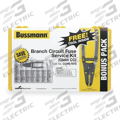 BUSSMANN Fuse Kit: Includes Series FNQ-R/KTK-R/LP-CC, CC Fuses - UL Class & Midget Fuse Kits