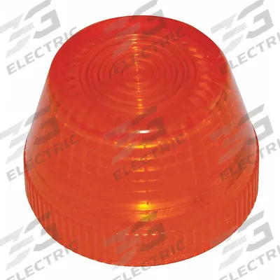 EATON Pilot Light Lens: 30 mm Panel Mounting Hole Dia, Amber, Fresnel, Incandescent/LED - Pilot-Light Lenses