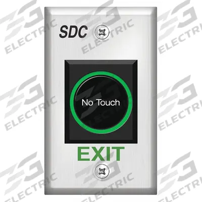 SECURITY DOOR CONTROLS Wave to Open Touchplate: 4 1/4 in Ht - Wave-to-Open Exit Devices