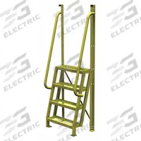 TRI-ARC Configurable Platform Ladder: 7.7 ft Overall Ht, 30 in Overall Wd, 20 in Overall Dp, Steel (MPN UCL7504242). Key specifications — Material: Steel; Color: Yellow; Brand: TRI-ARC.