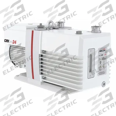 WELCH Vacuum Pump: 1.1 hp, 1 Phase, 115V AC, 18 cfm Free Air Displacement - Lubricated Rotary Vane Vacuum Pumps