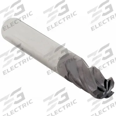 APPROVED VENDOR Ball End Mill: Carbide, 4 Flute, 13/64" Mill Dia, 3/8" LOC, 2" OAL (MPN 220-001065) - General Purpose Carbide Ball End Mills
