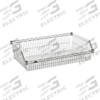 METRO Wire Shelving, Basket Shelf: 60 in x 24 in x 9 in, Steel, Chrome, Silver (MPN BSK2460NC). Key specifications — attr37510: Chrome; attr5274: Steel; attr37511: Silver; attr37505: METRO.