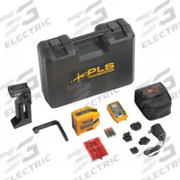 PACIFIC LASER SYSTEMS Cross Line Laser Kit: 2 Lines and 4 Dots, Red Beam, 0 Planes, Included (MPN PLS 180R RBP KIT). Key specifications — attr935979: Alkaline; attr934757: PACIFIC LASER SYSTEMS; attr936112: ±1/8 in @ 30 ft; attr936114: Pendulum Self-Leveling; attr935981: Target.