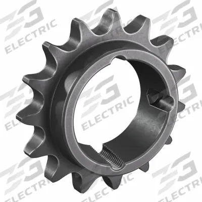 TSUBAKI Sprocket: For 60 Chain, 15 Teeth, 3.608 in Pitch Dia, 3.979 in Outside Dia - Size 60 Bushed-Bore Roller Chain Sprockets