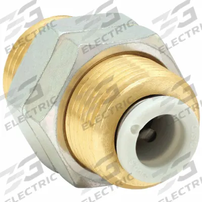 SMC Push-Fit Union Fitting: 6 mm OD x 6 mm OD Size, Push-to-Connect x Push-to-Connect - Polybutylene & Brass Tube Fittings