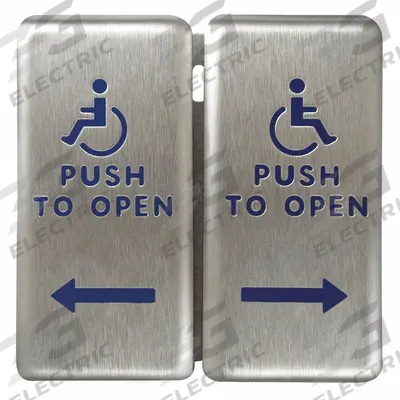 BEA Exit Push Button: 4 3/4 in Ht, 5/8 in Dp, 4 3/4 in Wd, ADA Compliant - Push-to-Exit Buttons
