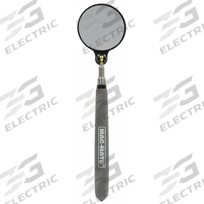 MAG-MATE Inspection Mirror: 2 1/4 in Dia Mirror Size, Mirr. Mat. Stainless Steel - Heat-Resistant Inspection Mirrors