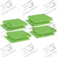 AIRLOC Vibration Isolator Pad: Buna-N, Diamond Pad Top, 2 in Lg, 2 in Wd, 3/4 in Ht, 4 PK (MPN D35). Key specifications — Isolator Material: Buna-N; Brand: AIRLOC.