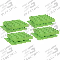 AIRLOC Vibration Isolator Pad: Buna-N, Diamond Pad Top, 2 in Lg, 2 in Wd, 3/4 in Ht, 4 PK (MPN D35). Key specifications — Isolator Material: Buna-N; Brand: AIRLOC.