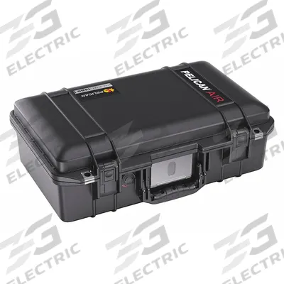 PELICAN Protective Case: 10 1/4 in x 17 3/4 in x 6 1/8 in Inside, Dividers, Black - Lightweight Suitcase-Style Cases