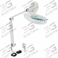 APPROVED VENDOR Round Magnifier Light: LED, 1.75x, 3 Diopter, 767 lm Max Brightness, 35 in Arm Reach (MPN 10C907). Key specifications — Brand: APPROVED VENDOR; Magnification: 1.75x; ESD Safe: Yes; Lighting Technology: LED; Operating Voltage: 120 to 240V AC; Includes Ultraviolet Light: No.