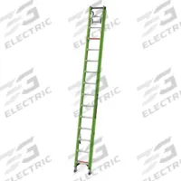 LITTLE GIANT Extension Ladder: 28 ft Ladder Size, Fiberglass, 375 lb Load Capacity, 54 lb Wt (MPN 17528). Key specifications — Color: Green; Brand: LITTLE GIANT; Included Features: Cable Hooks; Removable Fly: Fixed.
