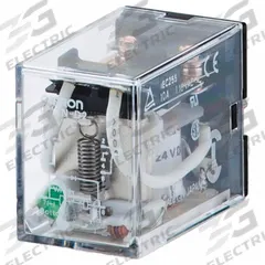OMRON General Purpose Relays: Socket Mounted, 100/110V AC, DPDT, 8 Pins/Terminals, D Socket (MPN LY2N-AC100/110). Key specifications — Brand: OMRON; Base Type: Square; Mounting Style: Plug-In; Electrical Connection: Plug-In; Manufacturer Part Number: LY2N-AC100/110; Coil Voltage: 100/110V AC; Series: LY.