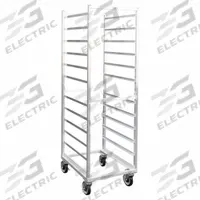 NEW AGE INDUSTRIAL Poly Box/Sheet Pan Combination Rack: 13 Slots, 5 in Betw Shelves, 20 3/8 in Wd (MPN 1482). Key specifications — Brand: NEW AGE INDUSTRIAL; Material: Aluminum; Nesting: No; Pan Size: 18 x 26 in; Product Type: Pan Combination Rack; NSF Certified: Yes; Includes Top: No; Manufacturer Part Number: 1482.