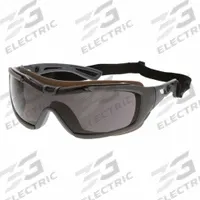 MCR SAFETY Safety Goggles: Gray Lens Color, MAX6 Anti-Fog, Non-Vented, Elastic Band Material, 1 PR (MPN HB512PF). Key specifications — Band Material: Elastic; Brand: MCR SAFETY.