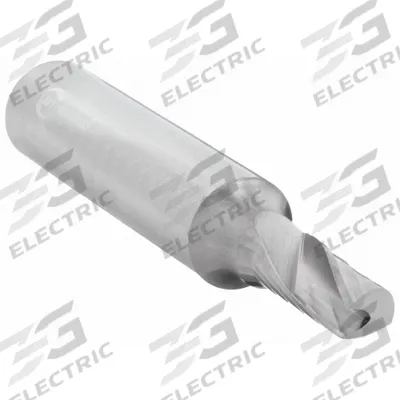 ONSRUD Solid Router Bit: Spiral O-Flute Upcut, 1/4" Cut Dia - Spiral O-Flute Router Bits for Aluminum