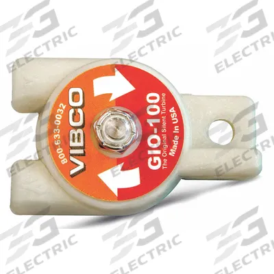 VIBCO Pneumatic Vibrator: 20 lbf, 12,000 vpm, 1/8 in NPT, GIO, 66 dBA, 3.5 cfm @ 60 psi - Chemical Resistant Turbine & Ball Vibrators