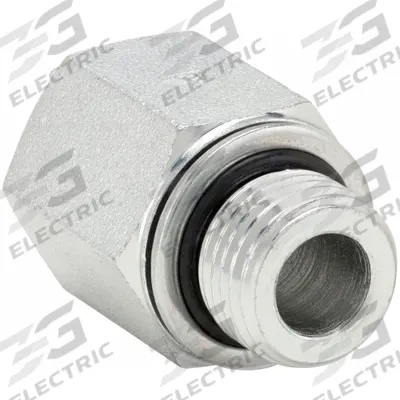 PARKER Metal Pipe Straight: Straight, Steel, 18 mm x 3/8 in - Hydraulic Threaded Extreme-Pressure Pipe Fittings