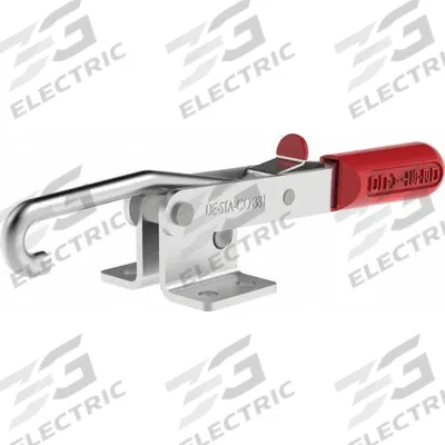 DE-STA-CO Latch Clamp: Horizontal, Manual Latch Release Latch Release - J-Hook Latch Toggle Clamps