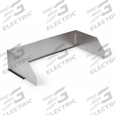 CROWN VERITY Wind Guard: Stainless Steel, 36 in Overall Wd, 21 in Overall Dp - Wind Guards