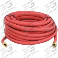 Water Hose: Rubber, 5/8 in Inside Dia., 75 ft Lg, FGHT x MGHT, Red (MPN 423H84). Key specifications — Temp. Range: 180°F; Hose Configuration: Coupled Assembly; Hose Fitting A Material: Aluminum; Brand: APPROVED VENDOR; Hose Fittings: Aluminum FGHT x Aluminum MGHT.
